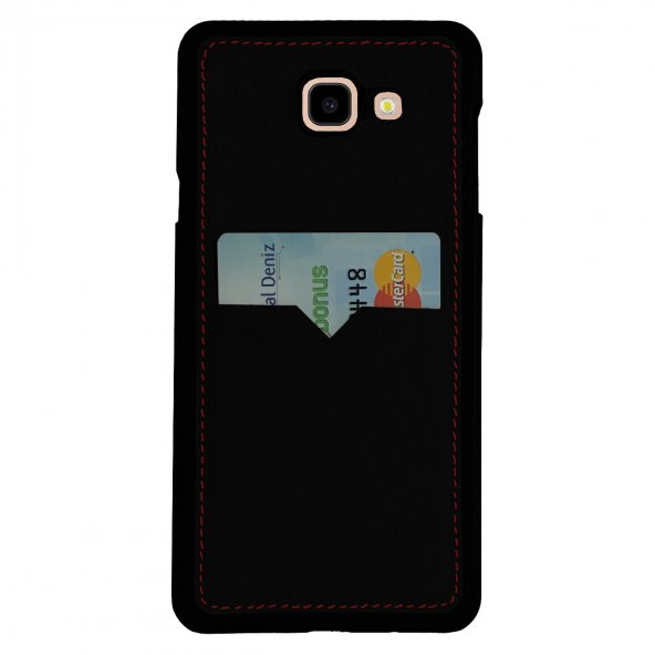 Daphne Samsung Galaxy A7 2016 (A710) Kılıf Deri Kartlıklı Arka Kapak - 4