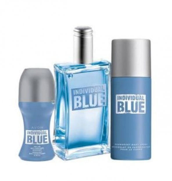 Avon Avon İndividual Blue Edt 100 Ml Erkek Parfüm 3'Lü Set ORJİNAL