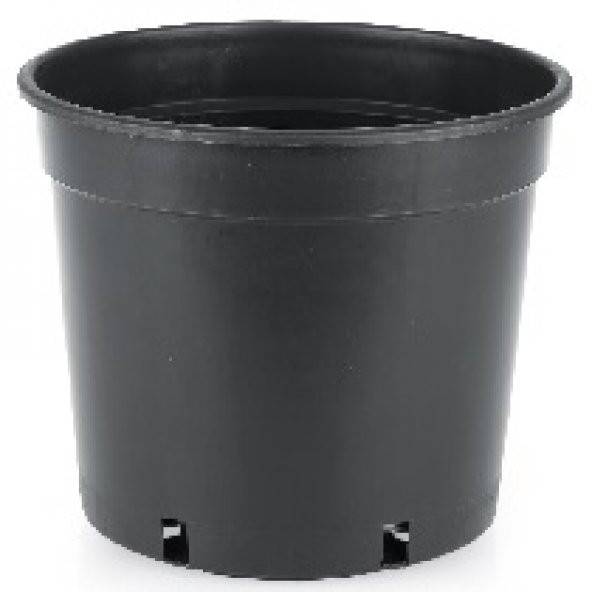 Siyah Uretim Saksısı 20 Adet 16x16 cm 2,7 Litre Üretim Saksısı Siyah Saksı Fide Saksı