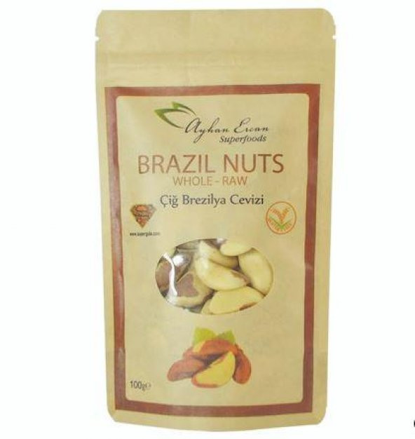 Ayhan Ercan Çiğ Brezilya Cevizi Brazil Nuts 100 Gr
