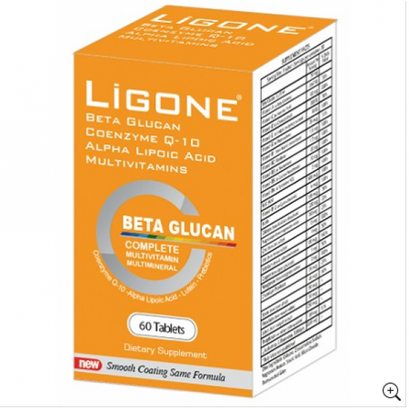 Ligone Beta Glucan Multi Vitamin Q10 60 Tablet (SÜPRİZ HEDİYELİ)
