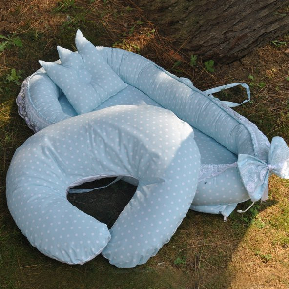 Babynest Bebek Yatağı Anne Yanı Emzirme Yastığı Hediye MP223