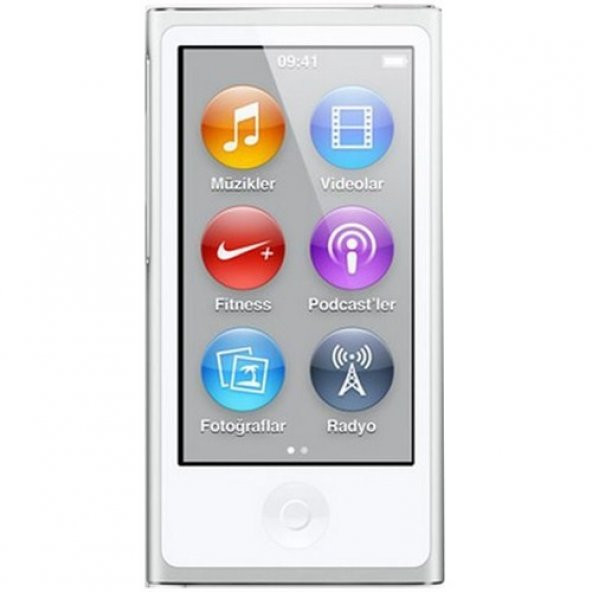 Apple iPod Nano 7.NESİL 16GB 2.5"  Gümüş MP3 / MP4 Player MD480TZ