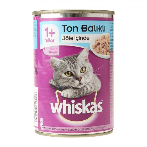 Whiskas Konserve Erişkin Ton Balıklı Kedi Maması