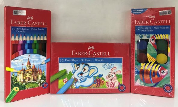 Faber-Castell Kuru Boya, Sulu Boya ve Pastel Boya Seti