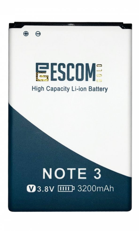 Escom Samsung Galaxy Note 3 N9000 Batarya 3200 Mah