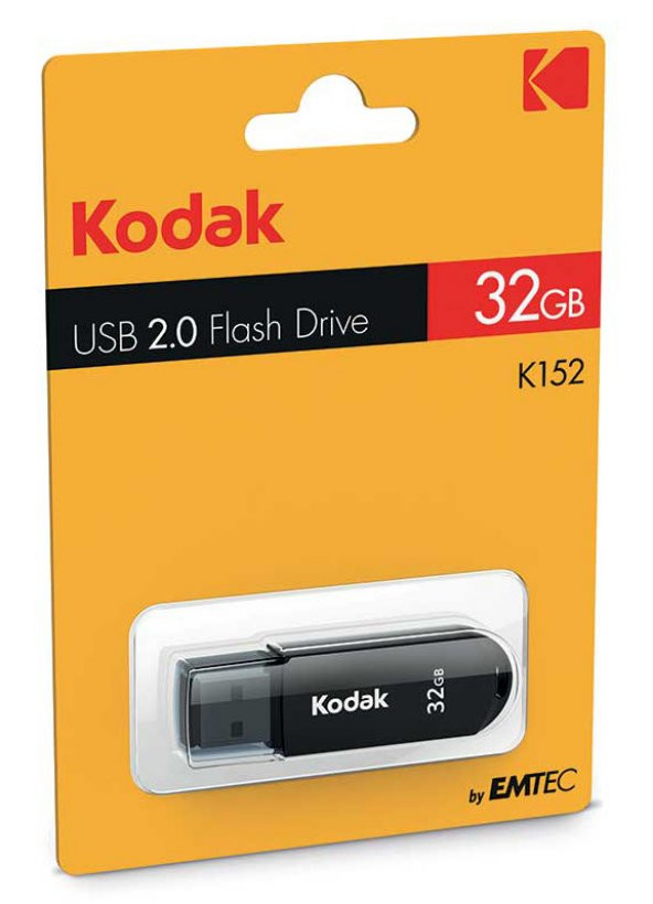 Kodak 32 GB Usb 2.0 Flash Bellek Siyah