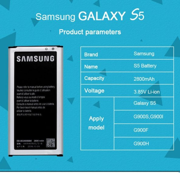 Samsung Galaxy S5 Orjinal Batarya Pil İ9600 Orjinal - 4