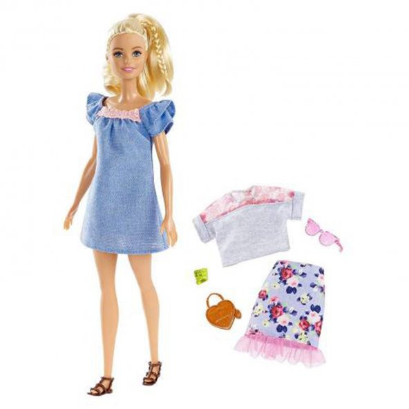 Barbie Fashionistas Bebek ve Kıyafetleri Oyuncak Bebek FJF67-FRY82