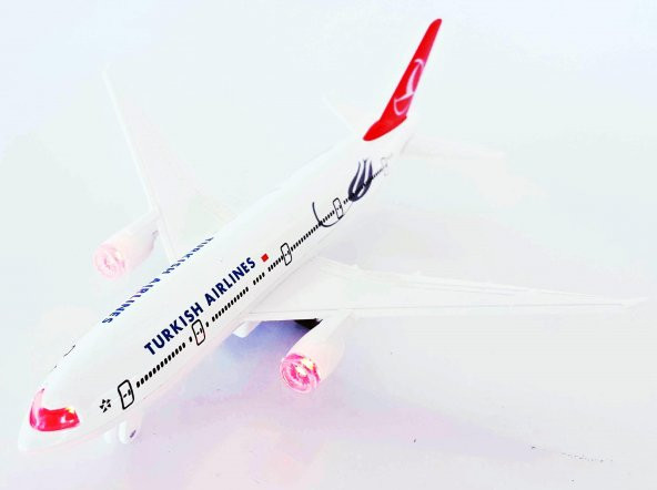 Oyuncak Uçak Metal Çek Bırak Sesli Thy Yolcu Uçağı