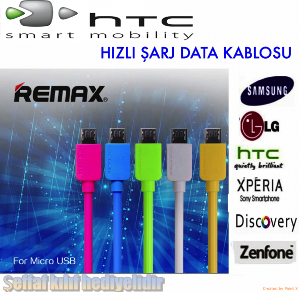 Remax HTC ONE M7-M8-M9 UYUMLU Şarj Data Kablosu
