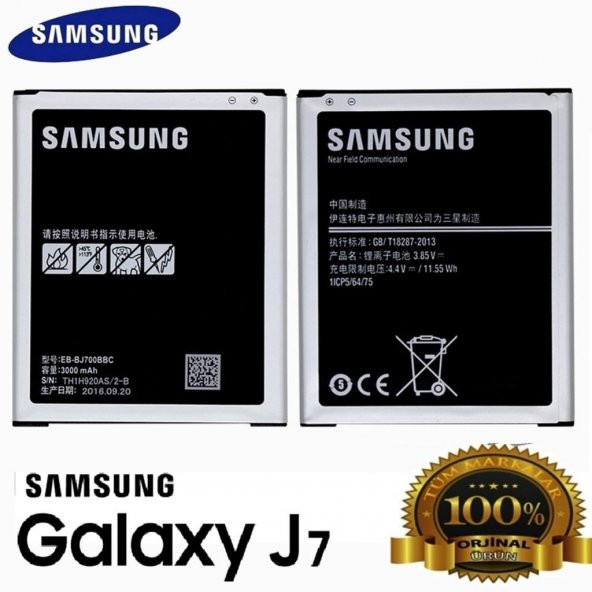 Samsung Galaxy j7 2015 Orjinal Batarya Pil j700 Orjinal