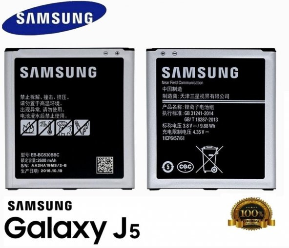 Samsung Galaxy j5 2015 Orjinal Batarya Pil j500 Orjinal