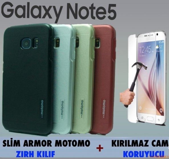 Samsung Galaxy Note Kılıf Vip Slim Armor + Kırılmaz CAM
