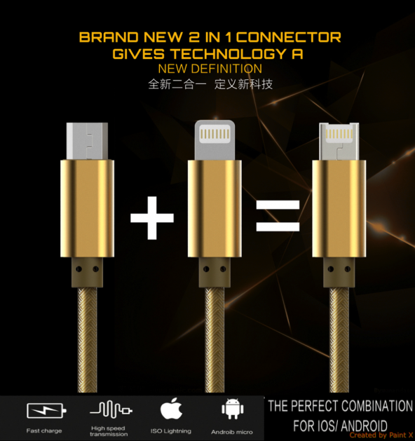 İphone Samsung Lg Htc  Çift Taraflı Kablo Şık Tasarım Ldnıo Hızlı Şarj Data Kablosu RC30