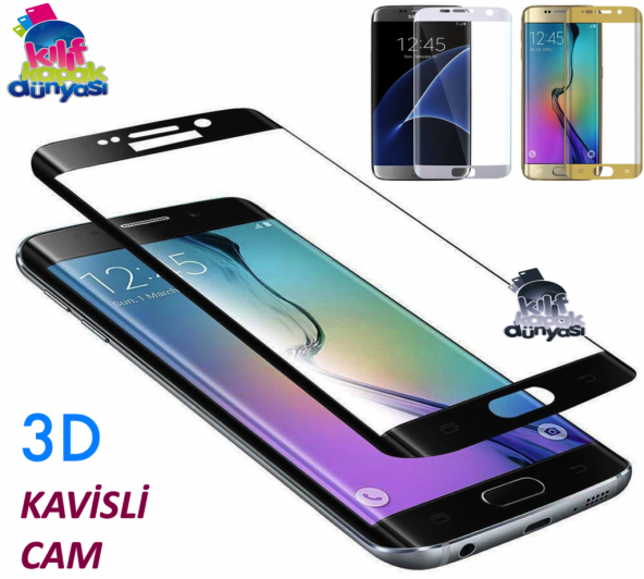 Samsung Galaxy s7 Edge S6 Edge Kırılmaz 3D Cam Ekran Koruyucu