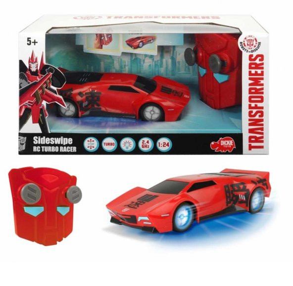Uzaktan Kumandalı Transformers Turbo Racer Sideswipe Işıklı Araba