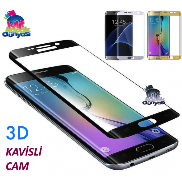 Samsung Galaxy S6 S7 S8 Edge Note8 Kırılmaz 3D Cam Ekran Koruyucu