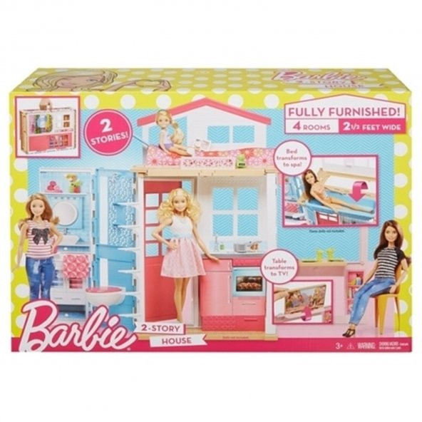 Barbie Portatif Evi orjinal lisanslı portatif ev barbie ye uygun