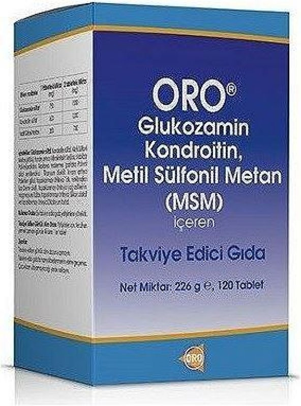 Oro Glukozamin Kondroitin Msm 120 Tablet