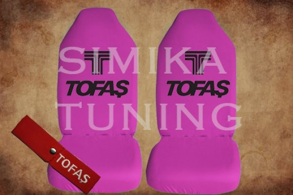 TOFAŞ PEMBE RENK ÖN VE ARKA KOLTUK PENYE KILIF ÇEKİ İPİ HEDİYE