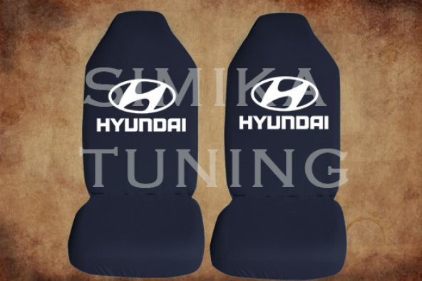 Hyundai Siyah Renk Ön Koltuk Penye Kılıf 1 Sticker HEDİYE