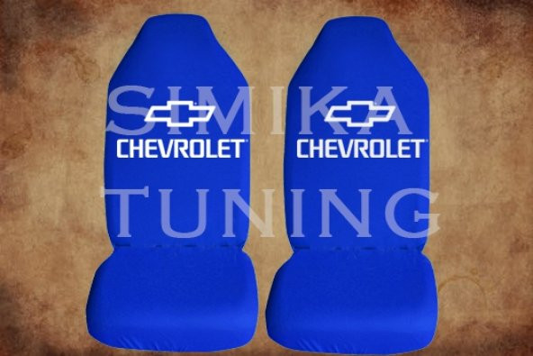 Chevrolet Sax Mavi Renk Ön Koltuk Penye Kılıf 1 Sticker HEDİYE