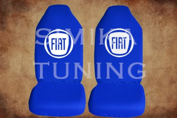 Fiat Sax Mavi Renk Ön Koltuk Penye Kılıf 1 Sticker HEDİYE