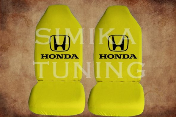 Honda Sarı Renk Ön Koltuk Penye Kılıf 1 Sticker HEDİYE