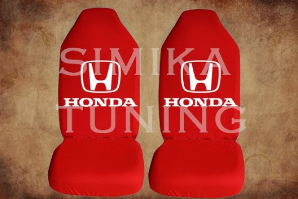 Honda Kırmızı Renk Ön Koltuk Penye Kılıf 1 Sticker HEDİYE