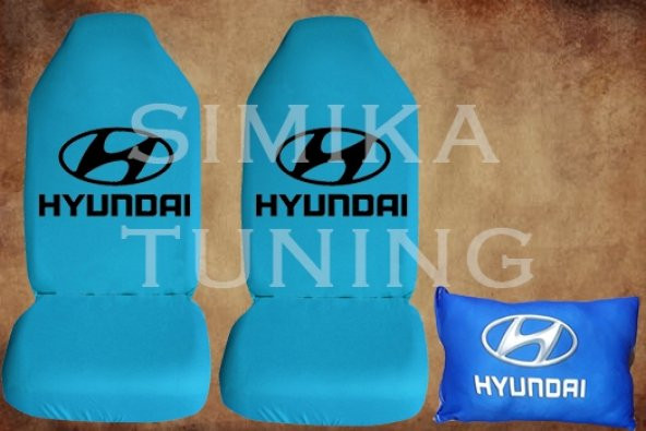Hyundai Turkuaz Renk Ön Penye ve 2 Adet Boyun Yastığı