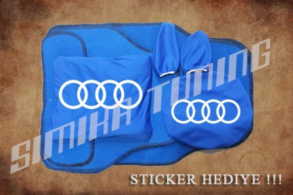 Audi Sax Mavi Ön Arka Koltuk Direksiyon Seti Paspas Sticker