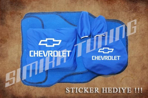 Chevrolet Sax Mavi Ön Arka Koltuk Direksiyon Seti Paspas Sticker