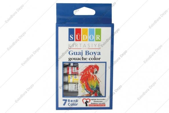 Südor Guaj Boya Seti 9 ml x 7 Renk