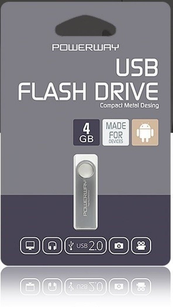 POWERWAY 8GB USB 2.0 FLASH BELLEK