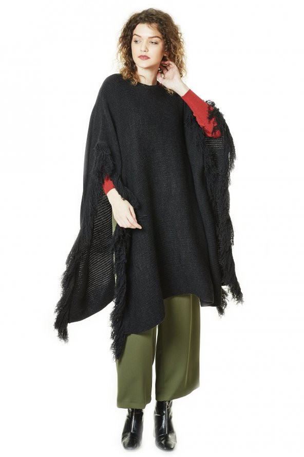Tuğba Triko Tunik-Siyah TK-L4089-09 - 2