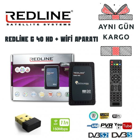 Redline G40 Wifi'li Model En Ucuz Uydu Alıcısı