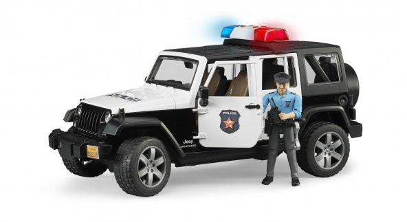 Bruder Jeep Wrangler U.R Polis Aracı Ve Memur - BR02526