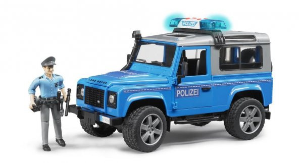 Bruder Land Rover Polis Aracı Ve Memur BR02597
