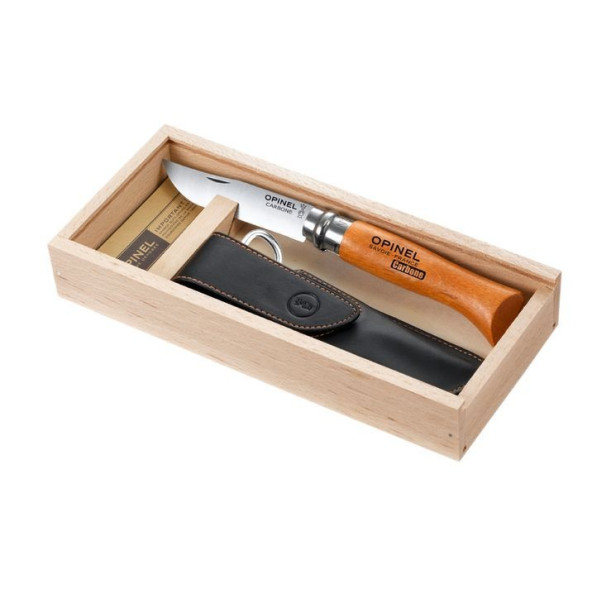 Opinel 8 No Deri Kılıflı Karbon Çelik Çakı (Özel Kutulu) - 2