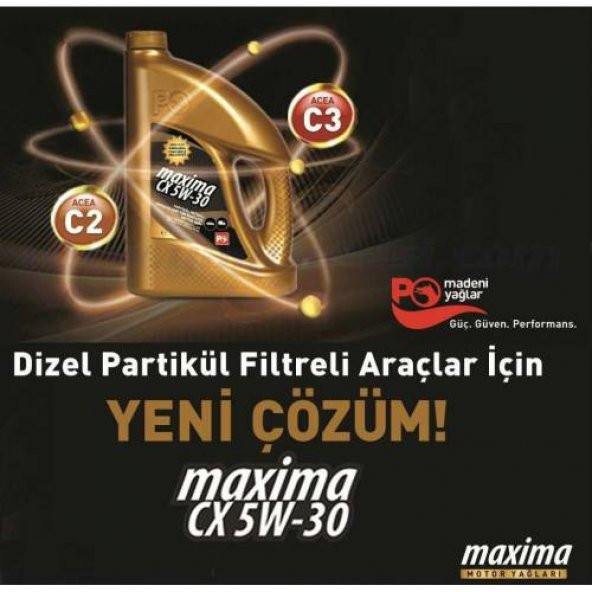 PETROL OFİSİ MAXİMA CX 5W/30 ( 4 LİT ) PARTİKÜL