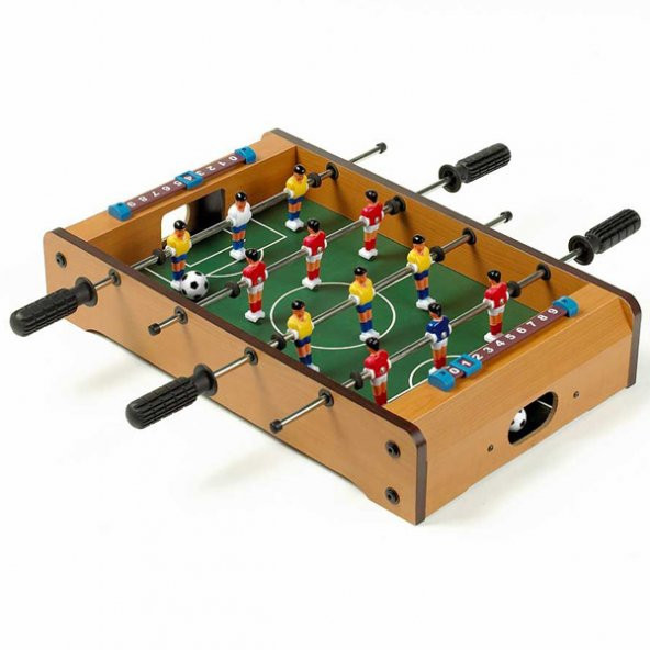 Langırt Futbol Oyunu, Masaüstü Ahşap Langırt Oyun Seti, Büyük Boy - 2