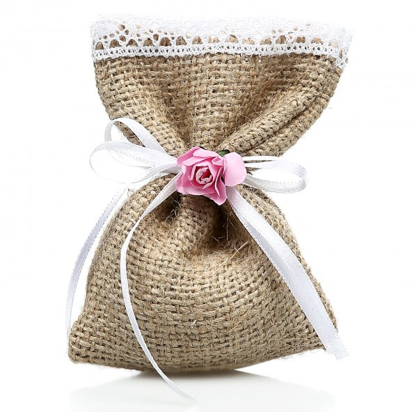 Nikah Nişan Bebek Şekeri Natural Çuval Lavanta Kesesi - 3