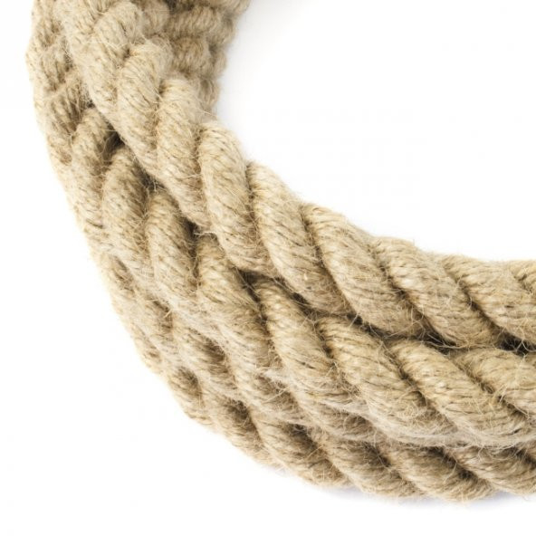 Jut Halat 20 MM 40 M Dekoratif Jüt Halat  Halat İp Jüt Kendir İpi Hasır İp Jüt İp Doğal Halat İp