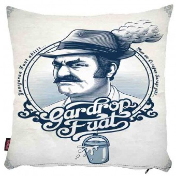 NOSTALJİ YEŞİLÇAM TÜRK FİLMİ KARAKTERLİ POPART İÇİ DOLU YASTIK - 5