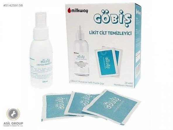 Milkway Göbiş Likit Temizleyici 100 ml 20 Adet Mendil