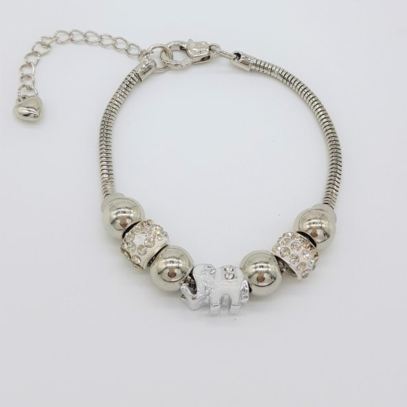 Pandora Model Taşlı Filli Charm Bileklik