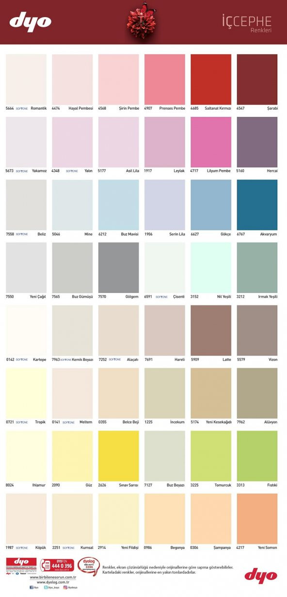 Dyo Teknoplast İç Cephe Boyası 15 Lt ( TÜM RENKLER ) - 2