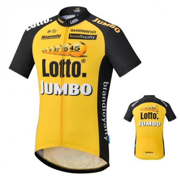 SHİMANO Team LottoNL-Jumbo Jersey Repl Jersey SS Print