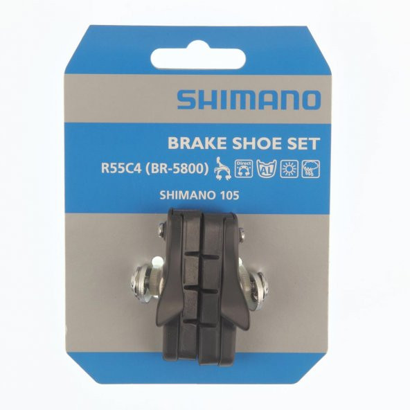SHİMANO R55C4 BR-5800 105 FREN PABUCU SİYAH - 1